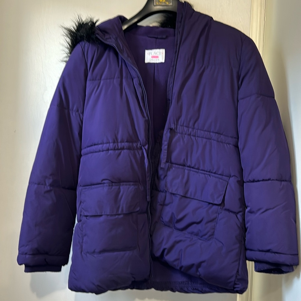 Children Place big girl Blue winter jacket